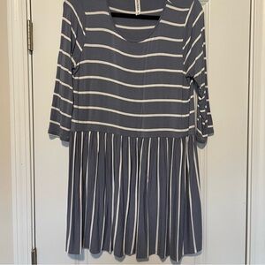 Women’s Striped Blue and White Tunic